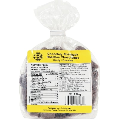 Johnvince Foods Friandise rosettes chocolatées 220 g, 1,36 $/100g