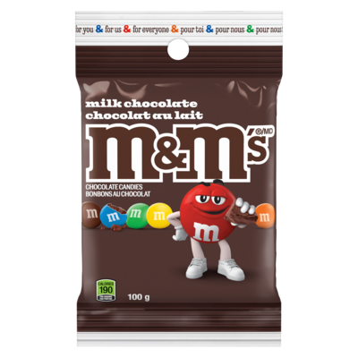 M&M's Chocolate Candies Milk Chocolate 100 g, $3.49/100g