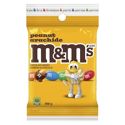 M&M's Chocolate Candies Peanut 100 g, $3.49/100g