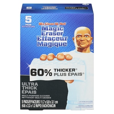 Mr. Clean Magic Eraser, Ultra Thick 5 ea, $2.60/1ea
