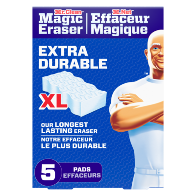 M. Net Éponge Effaceur magique, Extra durable XL pour toute la maison, 5 u 5 ea, 2,60 $/1ch