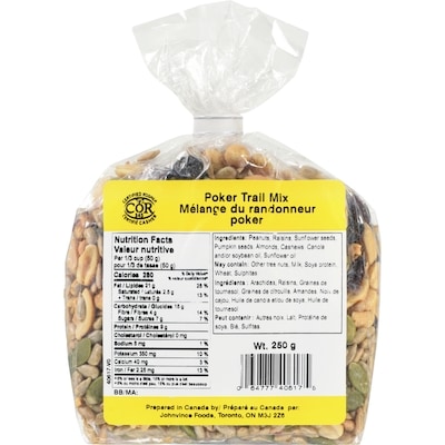 Johnvince Foods Poker Trail Mix 250 g, $1.20/100g