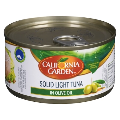 California Garden Solid Light Tuna In Olive Oil 185 g, $2.32/100g