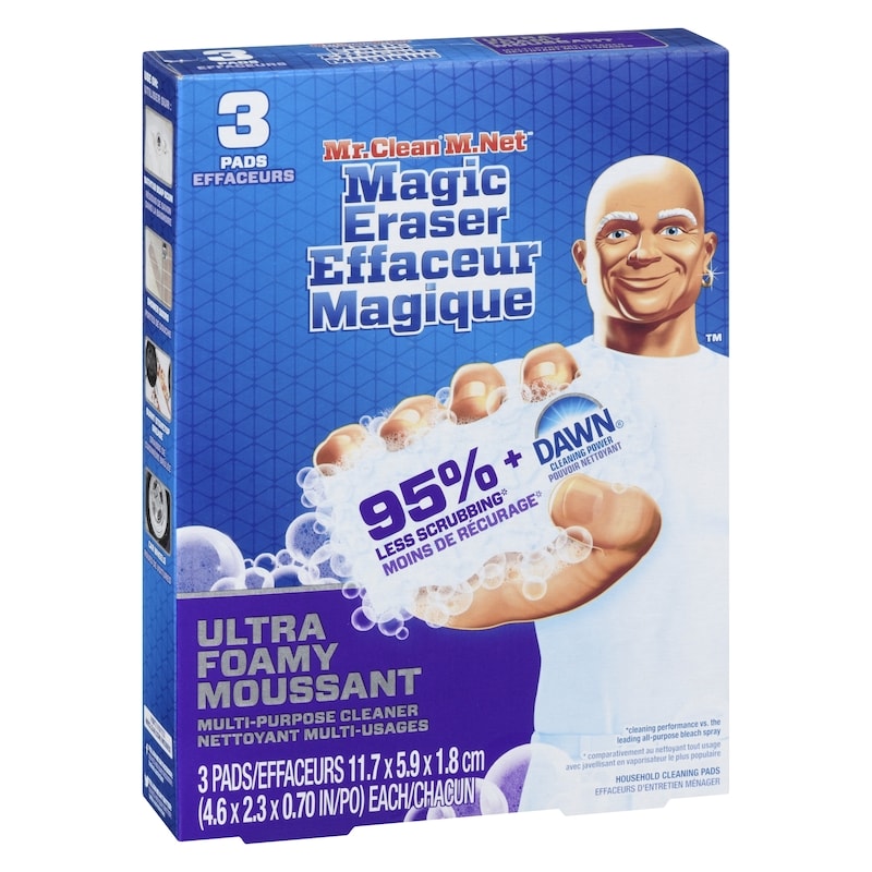 Magic Eraser Ultra Multi Purpose Cleaner, Foaming Magic Eraser Sponge Multi Surface Cleaner, 3ct