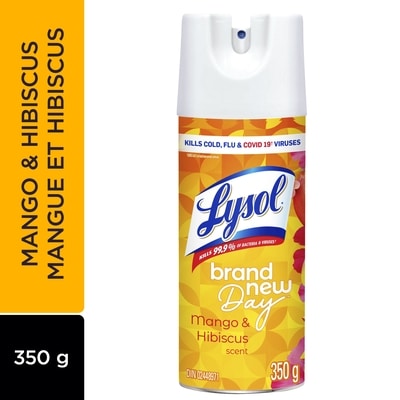 Lysol Vaporisateur désinfectant Brand New Day Mangue et Hibiscus 350 g, 1,43 $/100g