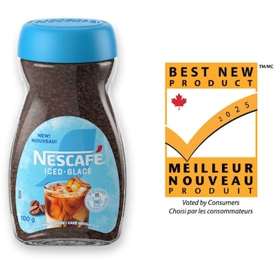 Nestlé Café instantané glacé, ajouter de l’eau froide ou du lait 100 g, 7,50 $/100g