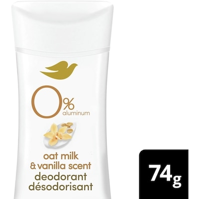 Dove Désodorisant sans aluminium parfum lait d'avoine et vanille 74 g, 12,15 $/100g