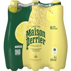 Maison Perrier Boisson à l’eau pétillante, Infiniment Citron 6x500.0 ml, 0,23 $/100ml