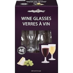 Argentina Plastic Wine Glasses 48/Pack 4 ea, $6.00/1ea
