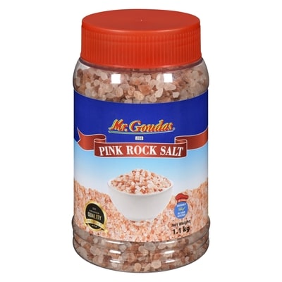 Mr Goudas Pink Rock Salt 1.1 kg, $0.35/100g
