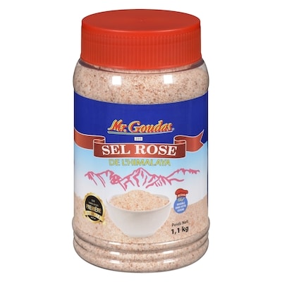 Mr Goudas Sel rose de l'himalaya 1.1 kg, 0,35 $/100g