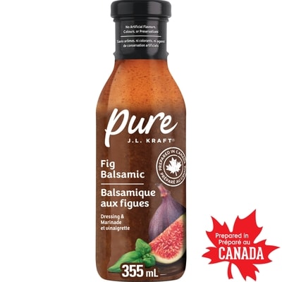 Kraft Vinaigrette et marinade balsamique aux figues pure j.l. kraft, bouteille 355 ml, 1,13 $/100ml