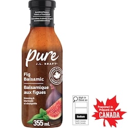 Kraft Vinaigrette et marinade balsamique aux figues 355 ml, 1,41 $/100ml