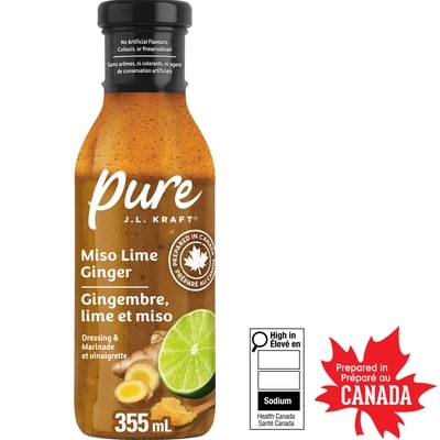 Kraft Miso Lime Ginger Dressing & Marinade 355 ml, $1.83/100ml