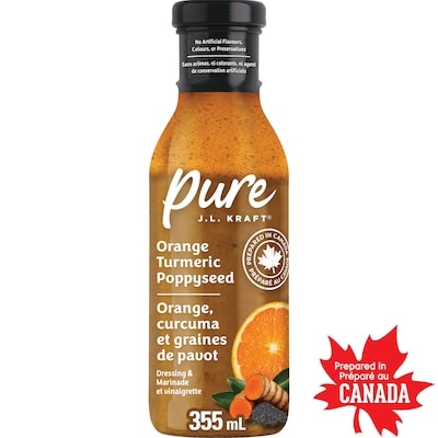 Kraft Orange Turmeric Poppyseed Dressing & Marinade 355 ml, $1.83/100ml