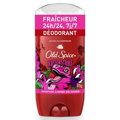 Old Spice Désodorisant sans aluminium old spice pour hommes, raptorstrike, protection 48 h 85 g, 11,16 $/100g