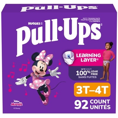 Huggies Girls' Potty Training Pants, 3T-4T (32-40 lbs), 92 Count 92 ea, $0.51/1ea