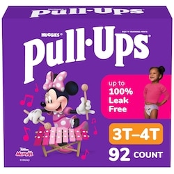 Pull-Ups Girls' Potty Training Pants, 3T-4T (32-40 lbs), 92 Count