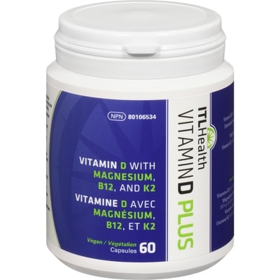 Itl Health Vitamin D Plus Vitamin D With Magnesium, B12, And K2 60 ea, $0.35/1ea