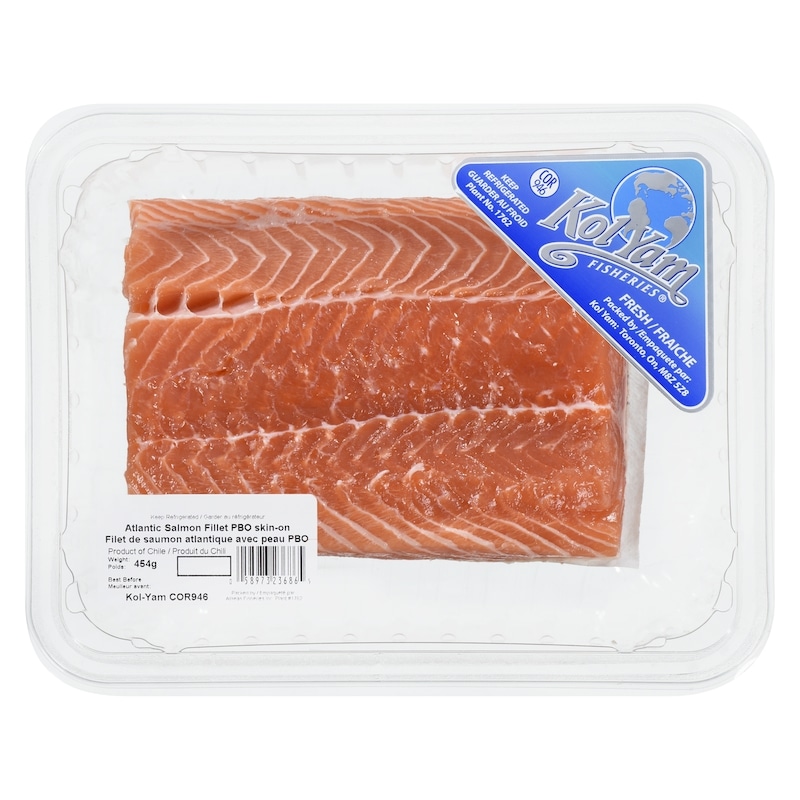 Atlantic Salmon Fillet, Skin-On