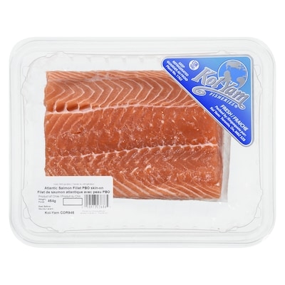 Kol Yam Filet de saumon atlantique avec peau 454 g, 4,18 $/100g