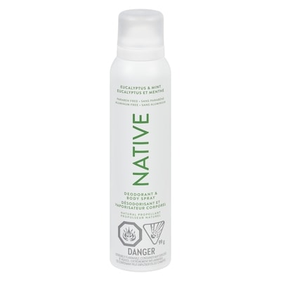 Native Aerosol-Free Spray Deodorant, Eucalyptus & Mint 99 g, $18.17/100g