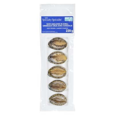 DOM Ormeau en coquille 220 g, 2,50 $/100g