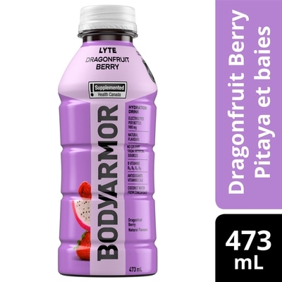 BodyArmor Low-Calorie Sports Drink Dragonfruit Berry Bottle 473 ml, $0.63/100ml