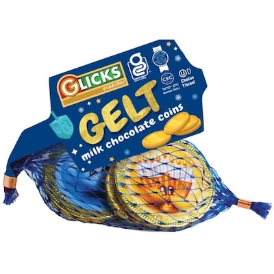 Glicks Milk Chocolate Coins 15 g, $8.60/100g