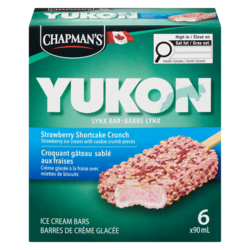 Chapmans Yukon Lynx Ice Cream Bar Strawberry Shortcake Crunch 6x90.0 ml, $1.02/100ml