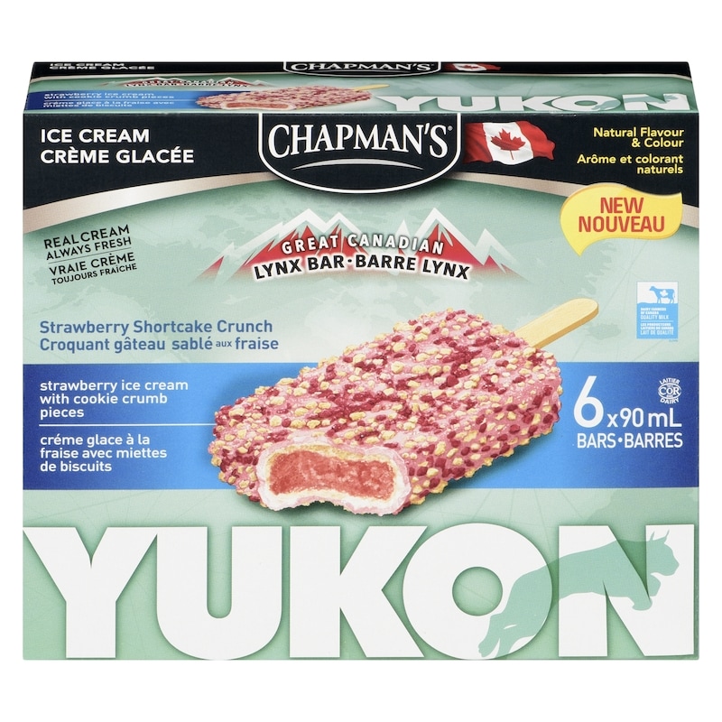 Yukon Lynx Ice Cream Bar Strawberry Shortcake Crunch