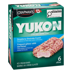 Chapmans Yukon Lynx Ice Cream Bar Strawberry Shortcake Crunch