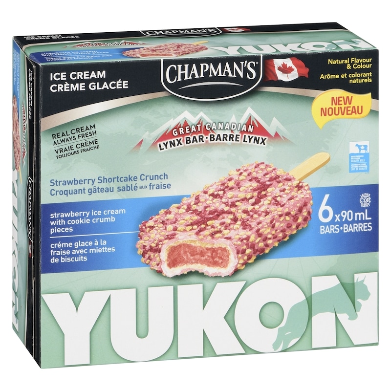Yukon Lynx Ice Cream Bar Strawberry Shortcake Crunch
