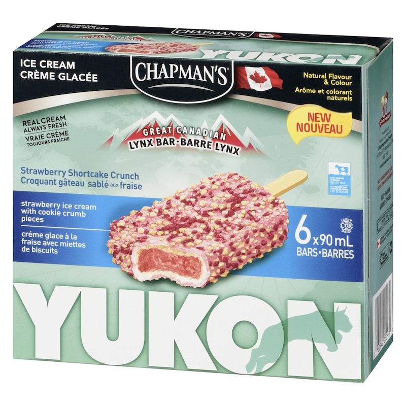 Yukon Lynx Ice Cream Bar Strawberry Shortcake Crunch
