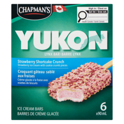 Chapmans Yukon Lynx Ice Cream Bar Strawberry Shortcake Crunch
