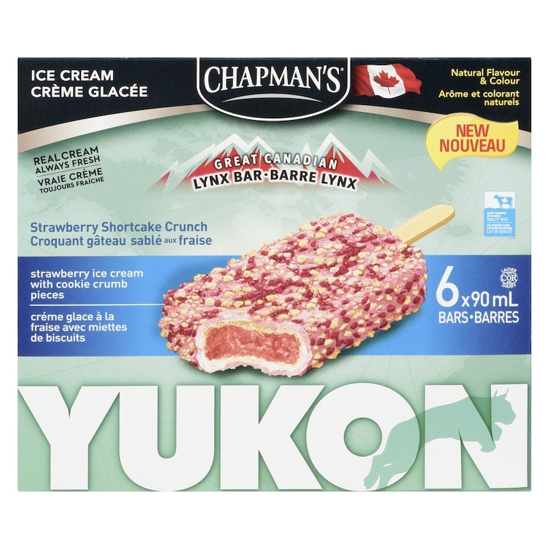 Yukon Lynx Ice Cream Bar Strawberry Shortcake Crunch