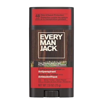 Every Man Jack Antisudorifique Désodorisant, Bois de cèdre 73 g, 14,37 $/100g