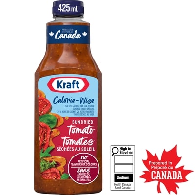 Kraft Sundried Tomato Calorie-Wise Salad Dressing 425 ml, $1.17/100ml