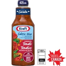 Kraft Vinaigrette tomate confite Calorie-Wise 425 ml, 0,82 $/100ml