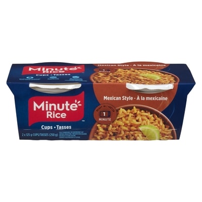 Minute Rice Fully Cooked Rice Mexican Style 250 g, $1.60/100g