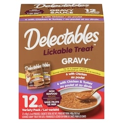 Hartz Gravy Lickable Gravy Treat For Cats Non Seafood Recipe Variety Pack 12x40.0 g, $3.54/100g