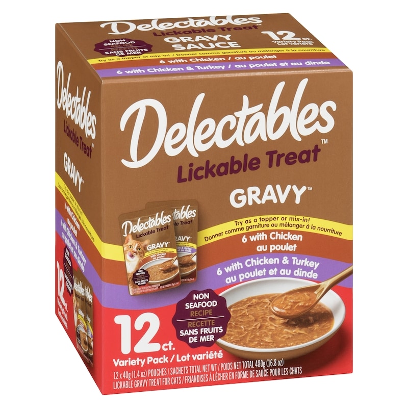 Gravy Lickable Gravy Treat For Cats Non Seafood Recipe Variety Pack