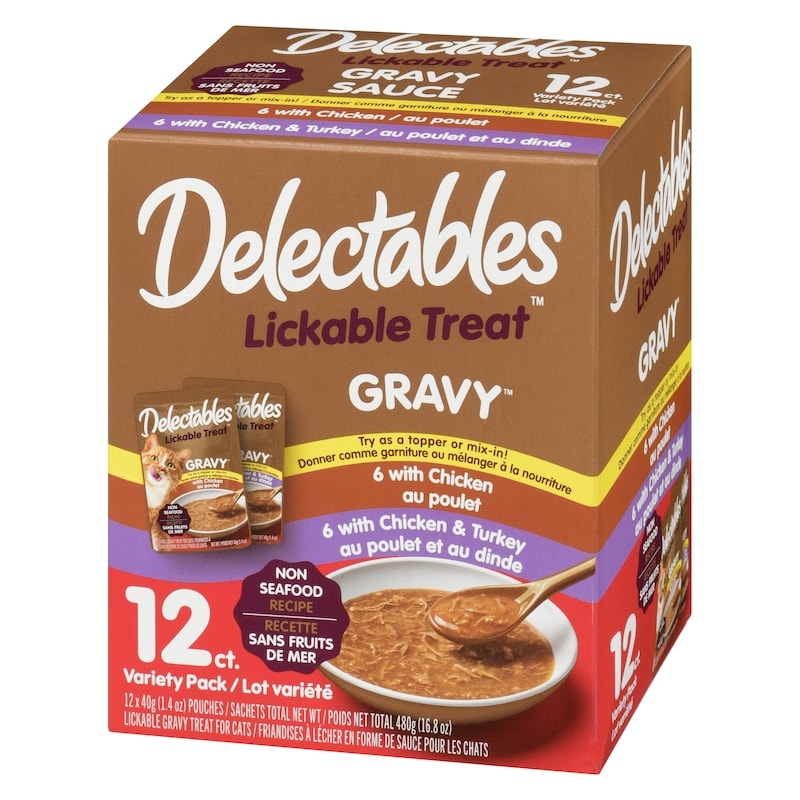 Gravy Lickable Gravy Treat For Cats Non Seafood Recipe Variety Pack