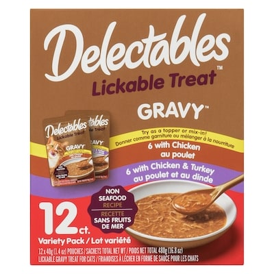Gravy Lickable Gravy Treat For Cats Non Seafood Recipe Variety Pack