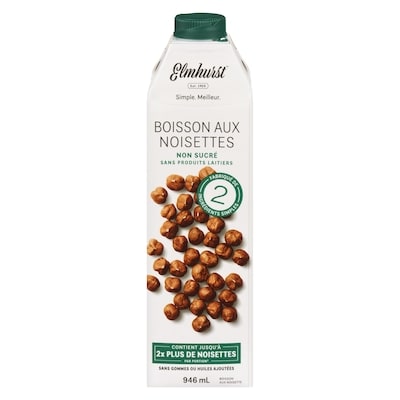 Elmhurst Boisson aux noisettes boisson aux noisette non sucré 946 ml, 0,90 $/100ml