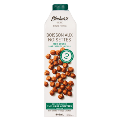 Boisson aux noisettes boisson aux noisette non sucré