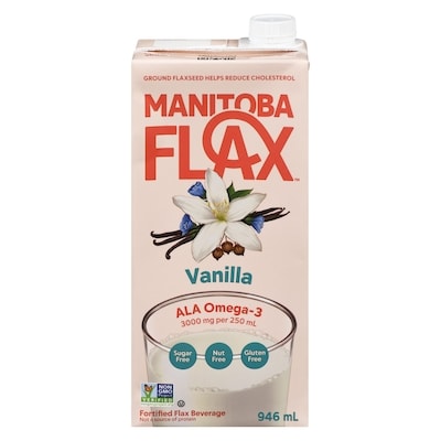 Manitoba Millling Co Milled Whole Seed Flax Beverage Unsweetened Vanilla 946 ml, $0.84/100ml