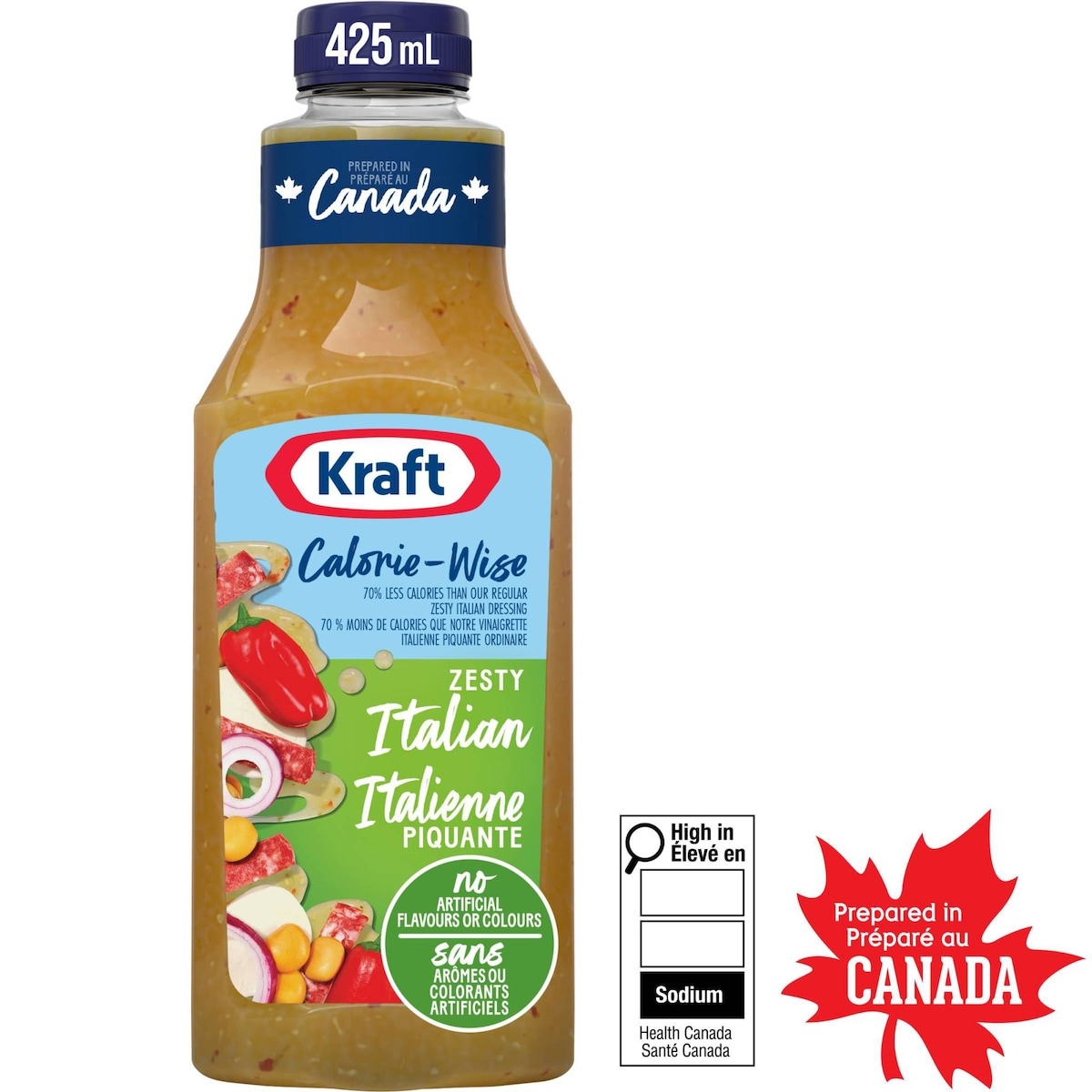 Kraft Calorie-Wise Zesty Italian Salad Dressing
