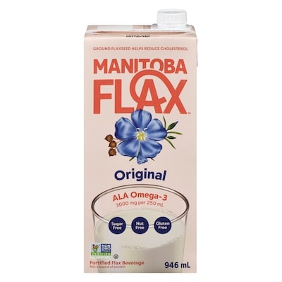 Manitoba Millling Co Milled Whole Seed Flax Beverage Unsweetened Original 946 ml, $0.84/100ml