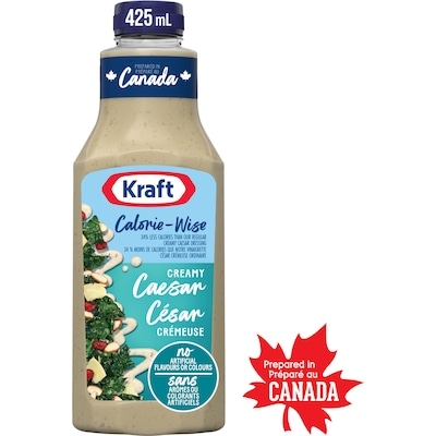Kraft Calorie-Wise Creamy Caesar Salad Dressing 425 ml, $0.82/100ml